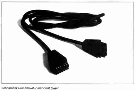 Cable used by Disk Emulator and Print Buffer