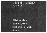 Job Jar screen image