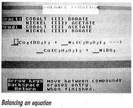 Balancing an equation